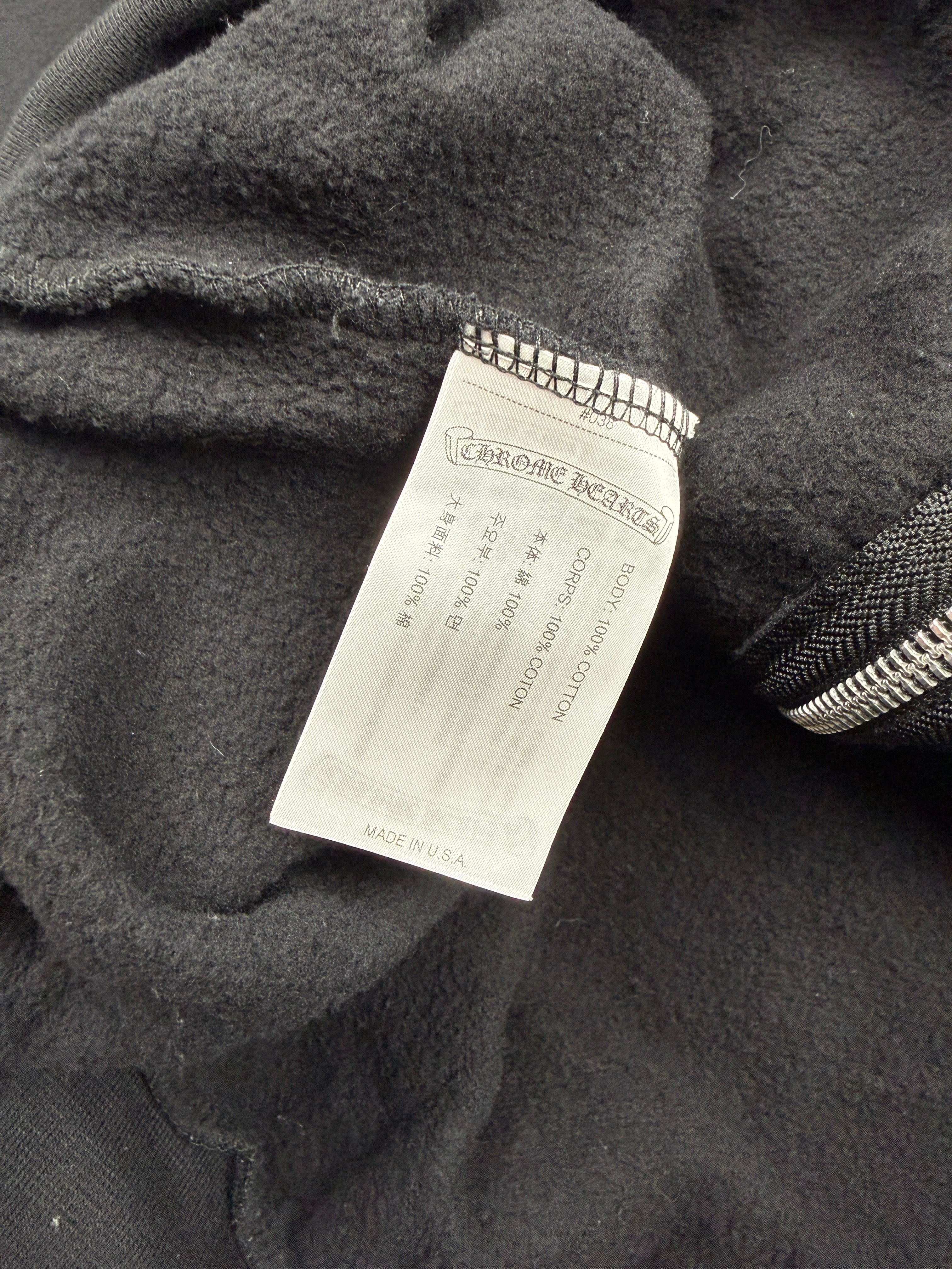 Chrome Hearts Foti Skull Zip Up Hoodie Black