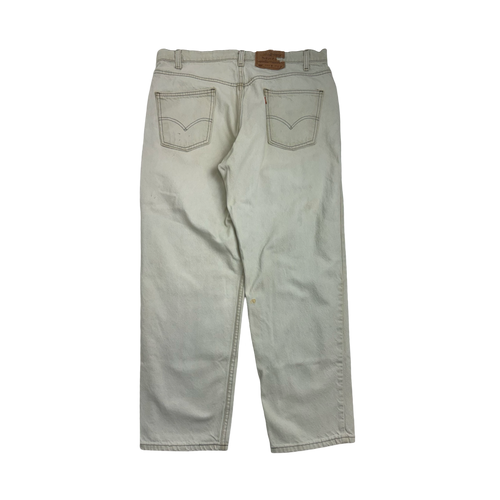 (37) Vintage Levis 550 Denim Pants Cream | Vintage Clothing Store Canada