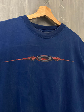 Vintage Oakley Software Logo Tee Blue