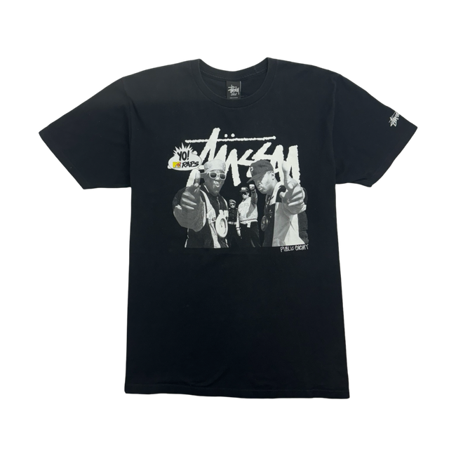 (L) Vintage Stussy x Public Enemy Tee Black