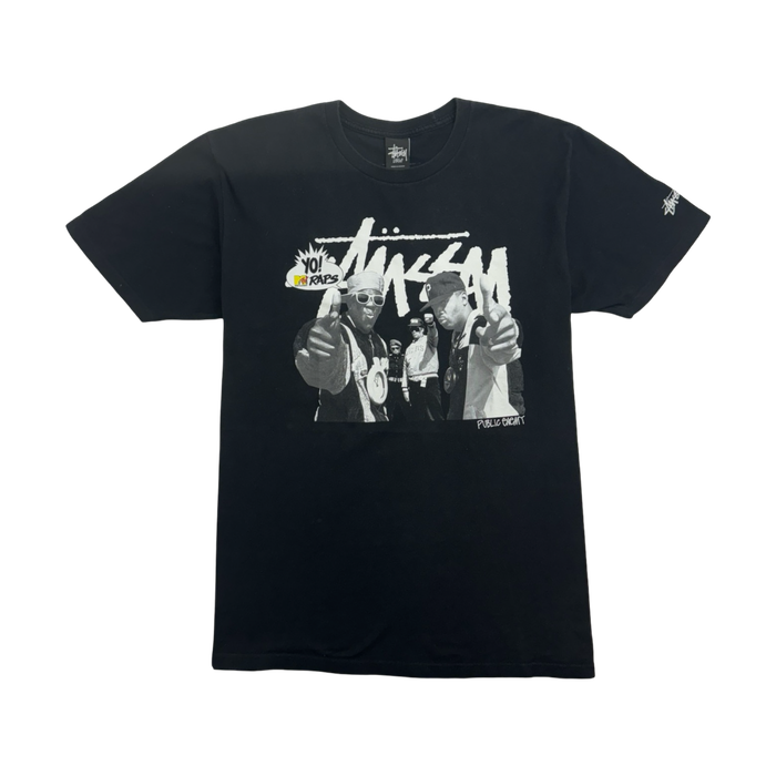 (L) Vintage Stussy x Public Enemy Tee Black | Vitnage Clothing Store Canada