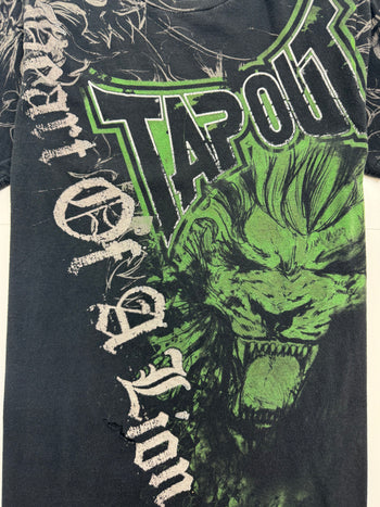 Vintage Y2k Tapout Tee Black