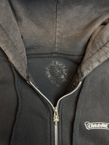 Chrome Hearts Cemetery Cross Thermal Zip Up Sweater Black