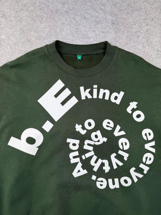 b.EAUTIFUL b.E Kind Swril Crewneck Green (USED) | Vitnage Clothing Store Canada