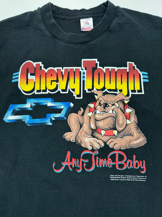 (M) Vintage 90s Chevy Tough Promo Tee Black | Vitnage Clothing Store Canada