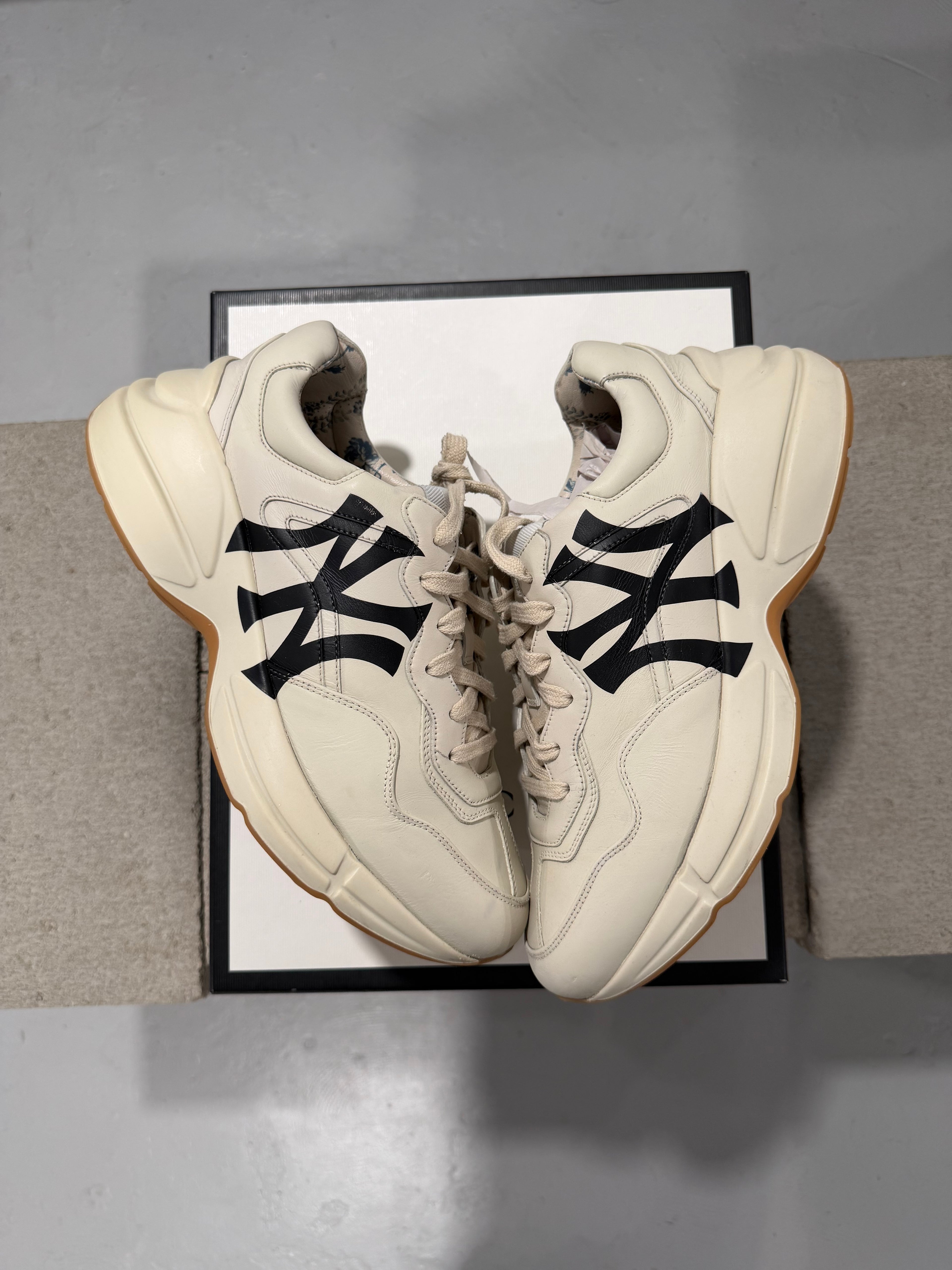 Gucci Rhyton NY Yankees Sneakers (USED)