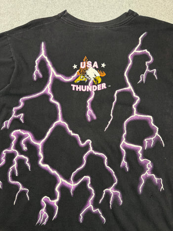 Vintage American Thunder Lightning Chief Tee Black