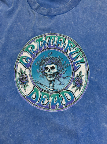 (XL) Vintage 90s Grateful Dead Tee Washed Blue