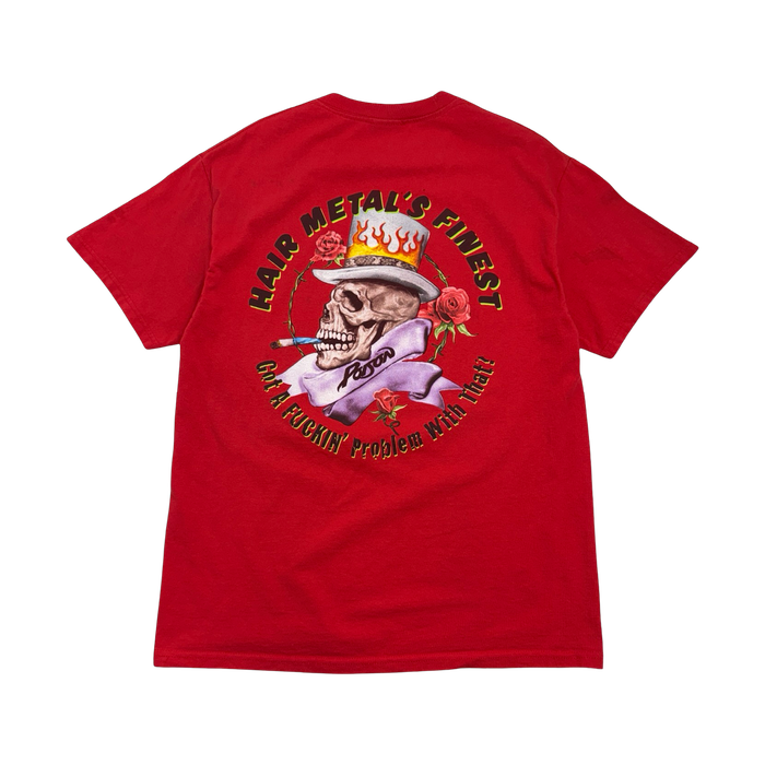 1990’s Poison Promo Band Tee Red | Vitnage Clothing Store Canada