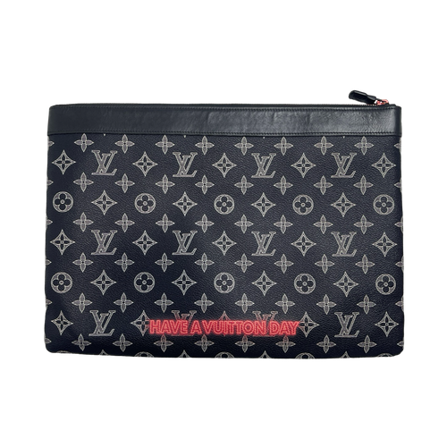 Louis Vuitton Kim Jones Upside Down Monogram Pochette | Vintage Clothing Store Canada