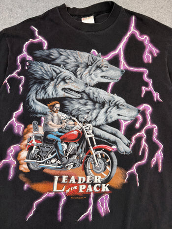 Vintage American Thunder Leader Of The Pack Tee Black