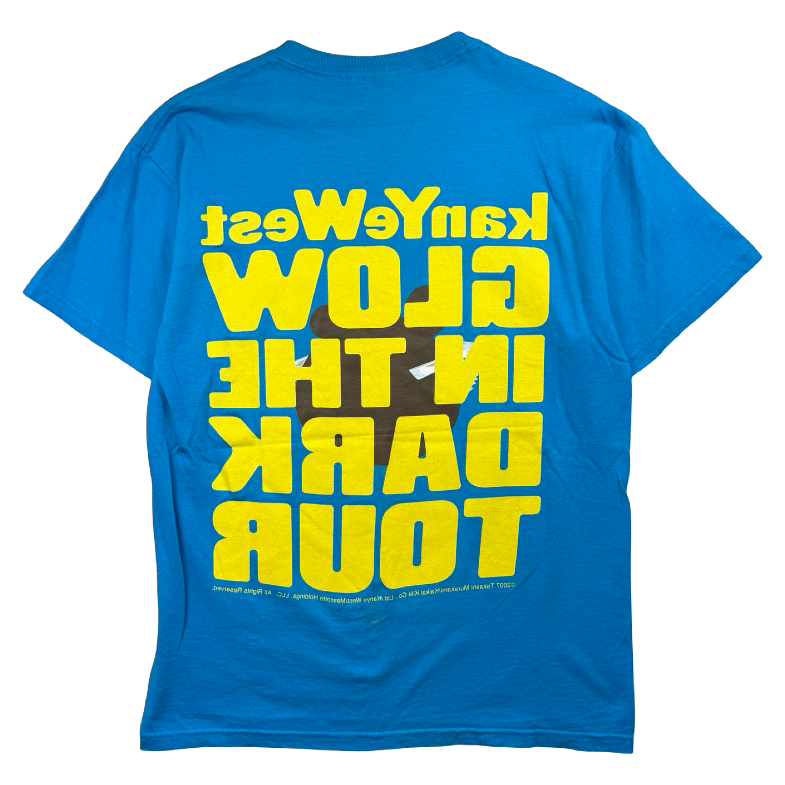 Vintage 2000’s Kanye West Glow In The Dark Tour Tee Blue