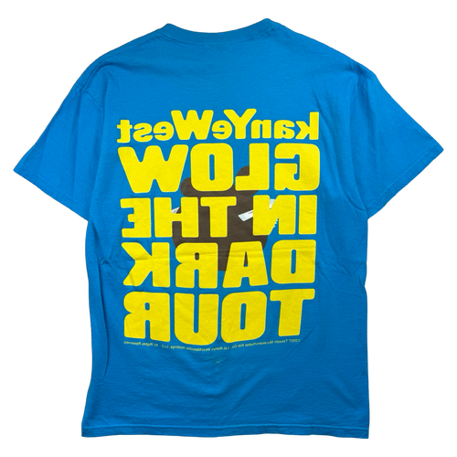 Vintage 2000’s Kanye West Glow In The Dark Tour Tee Blue