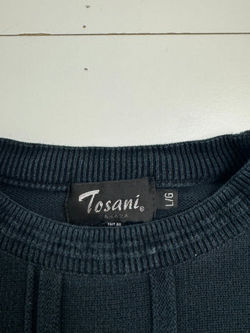 (M) Vintage Tosani Textured Knit Sweatshirt