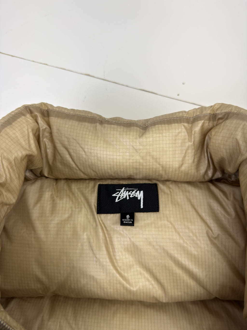 Stussy Down Puffer Parachute Ripstop Cayote (USED)