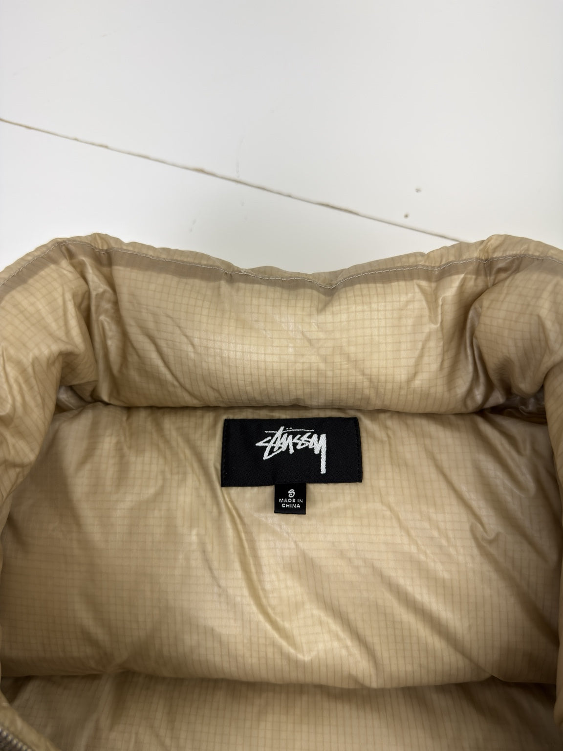 Stussy Down Puffer Parachute Ripstop Cayote (USED)