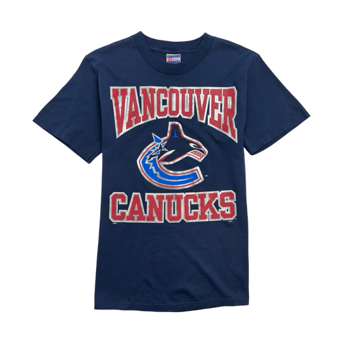 (S) Vintage Vancouver Canucks Tee Navy | Vintage Clothing Store Canada