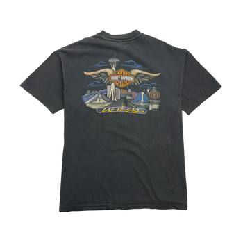 (XL) Vintage 90s Las Vegas Harley Davidson Tee Black