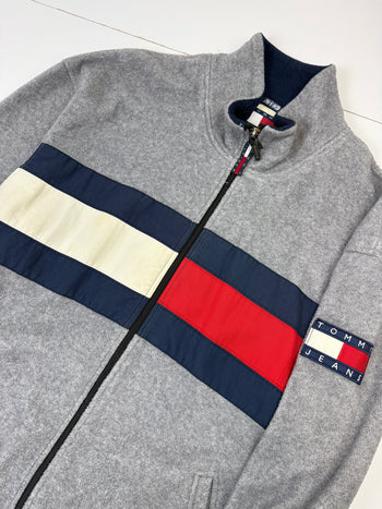 Vintage Tommy Jeans Big Flag Fleece Jacket