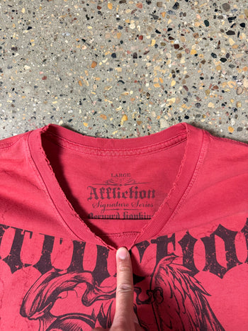 Y2K Affliction Tee Red