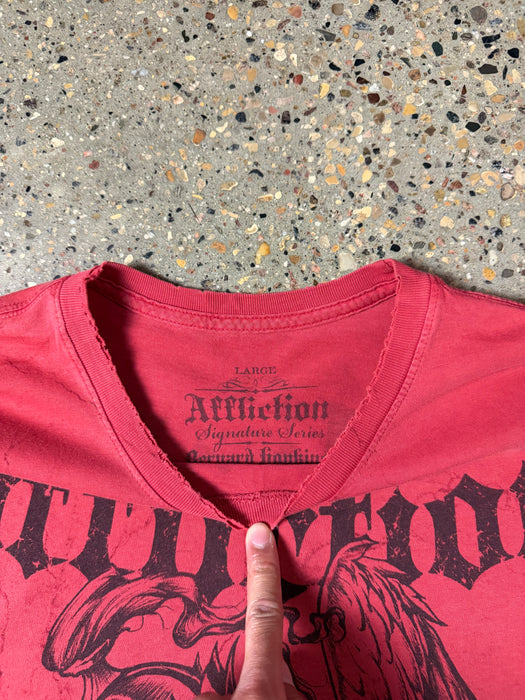 Y2K Affliction Tee Red | Vitnage Clothing Store Canada
