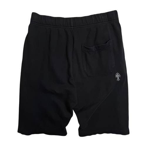 Chrome Hearts Embroidered Vertical Logo Shorts Black | Vintage Clothing Store Canada