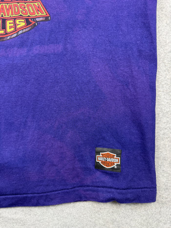 Vintage Harley Davidson Harley Owners Group Tee Purple