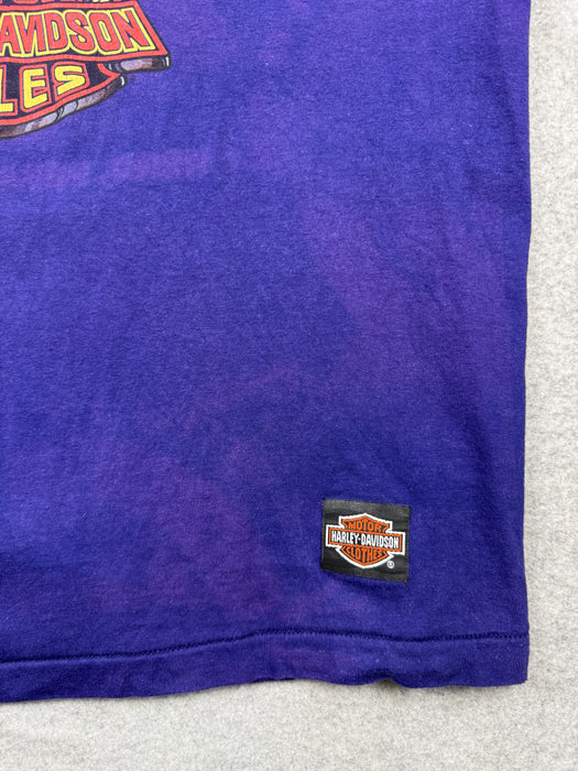 Vintage Harley Davidson Harley Owners Group Tee Purple | Vitnage Clothing Store Canada