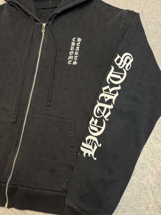 Chrome Hearts Monogram Cross Dagger Zip Up Sweater Black | Vitnage Clothing Store Canada