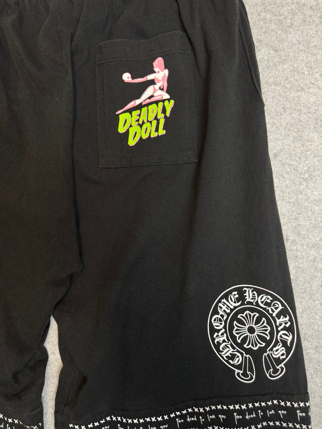 Chrome Hearts Deadly Doll Sweatpants Black