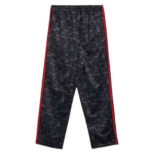 BAPE x Adidas All Over Print Track Pants Black/Red | Vintage Clothing Store Canada