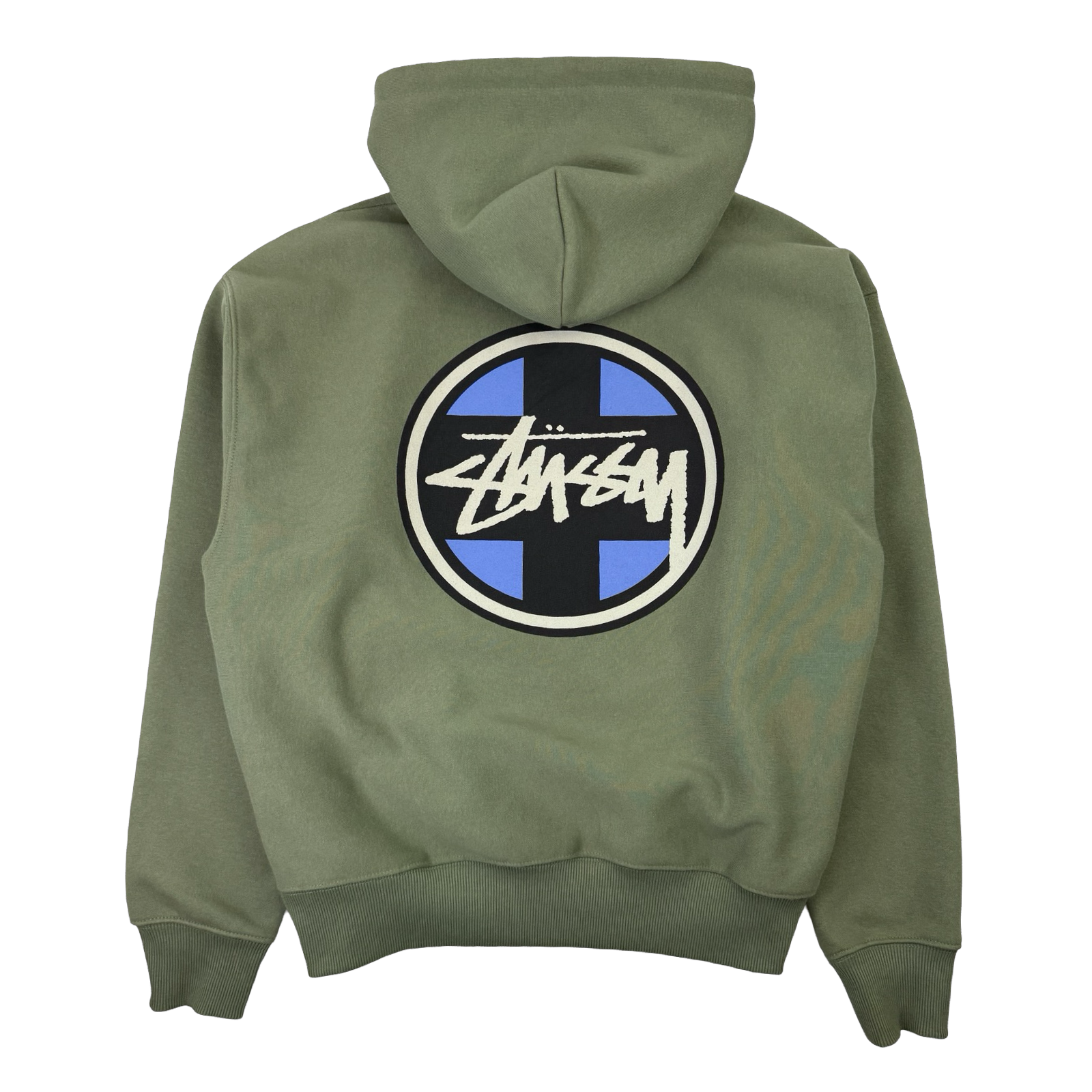 Stussy Cross Dot Hoodie Olive (USED)