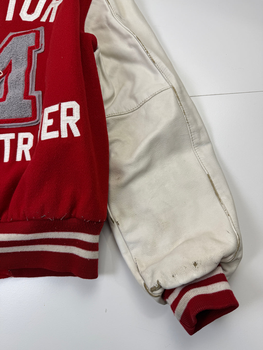VIntage MHS Athletic Trainer Varsity Jacket Red