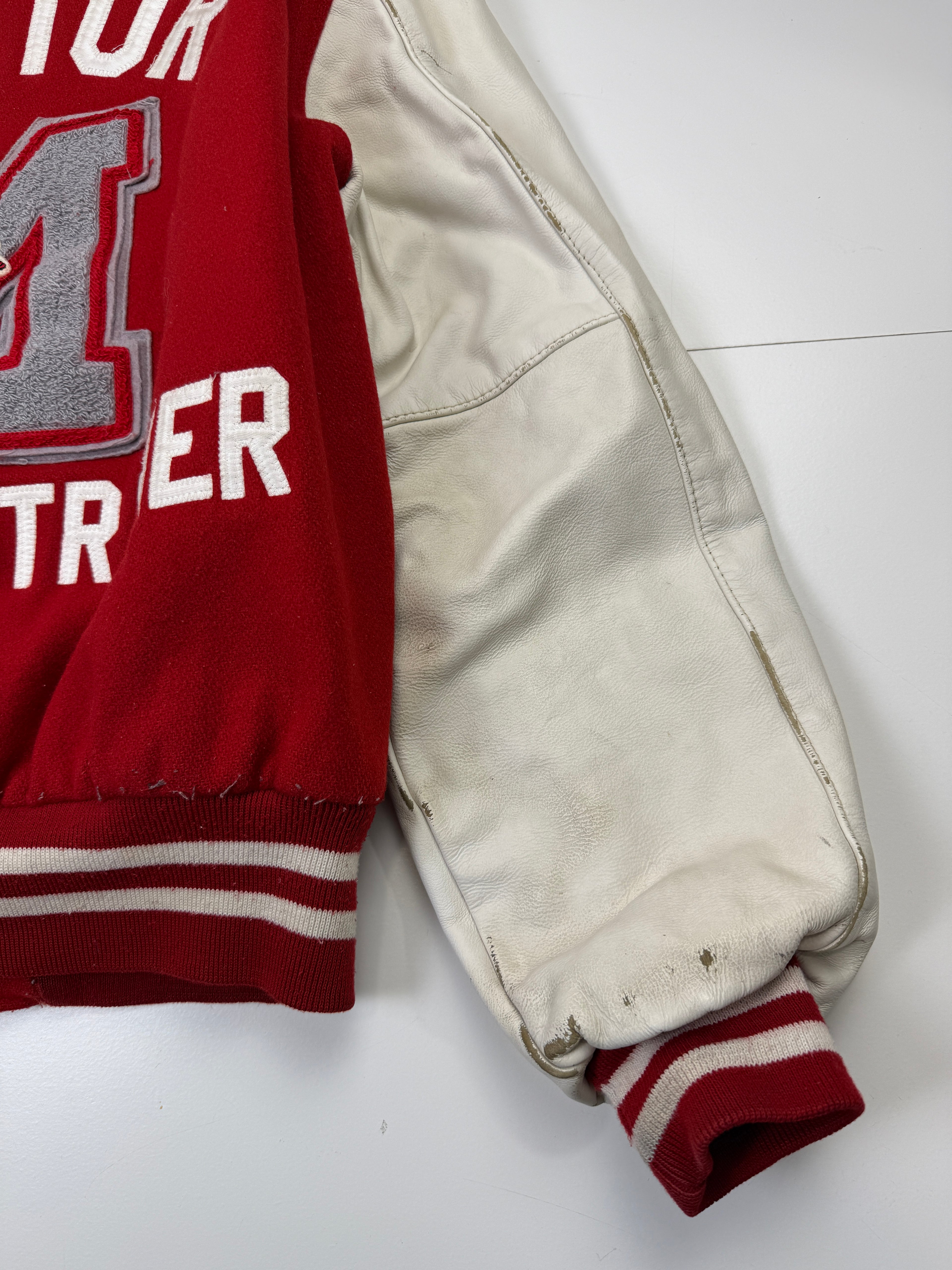 VIntage MHS Athletic Trainer Varsity Jacket Red