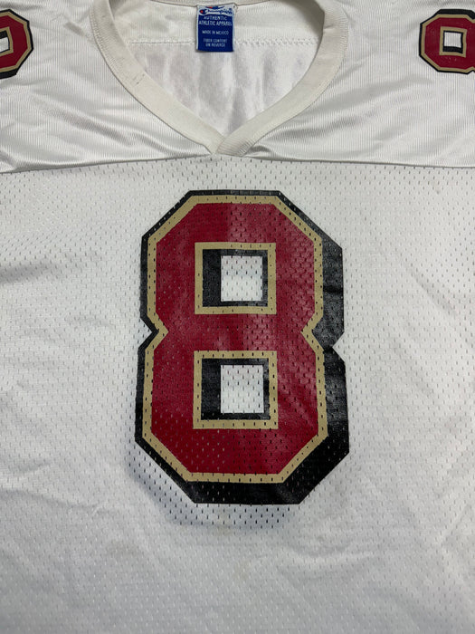 (XL) Vintage NFL San Francisco 49ers Steve Young Football Jersey White | Vitnage Clothing Store Canada