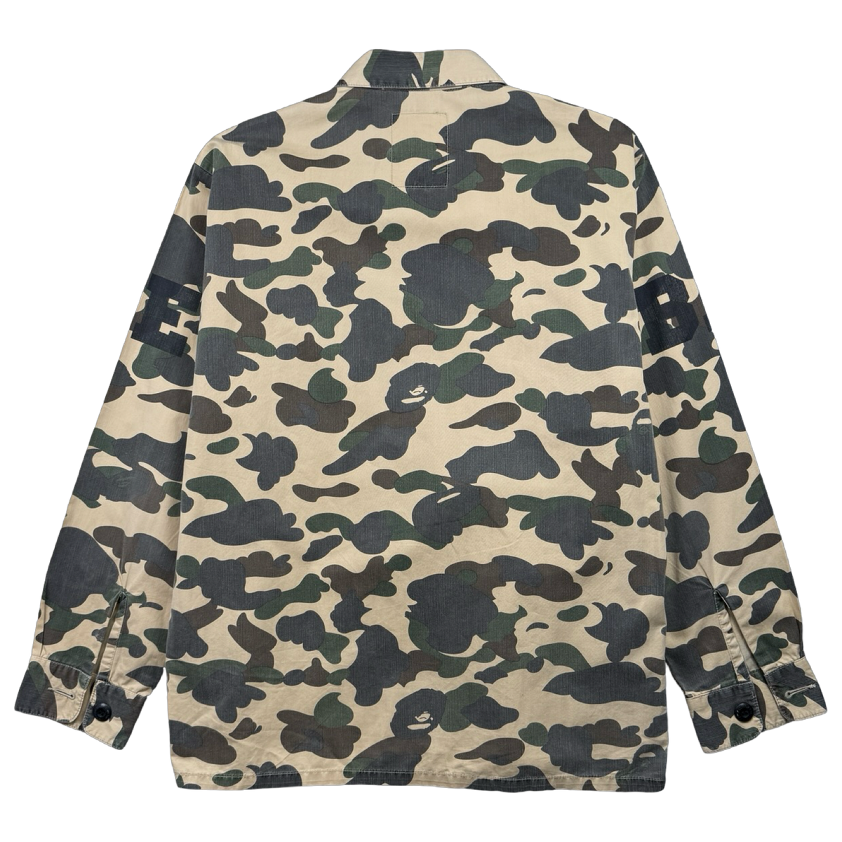 BAPE A.S.N.K.A. 1st Camo Military Button-Up Longsleeve (USED)