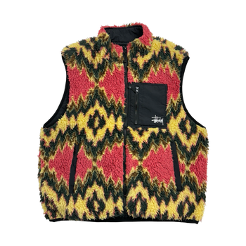 Stussy Fillmore Sherpa Fleece Vest (USED)