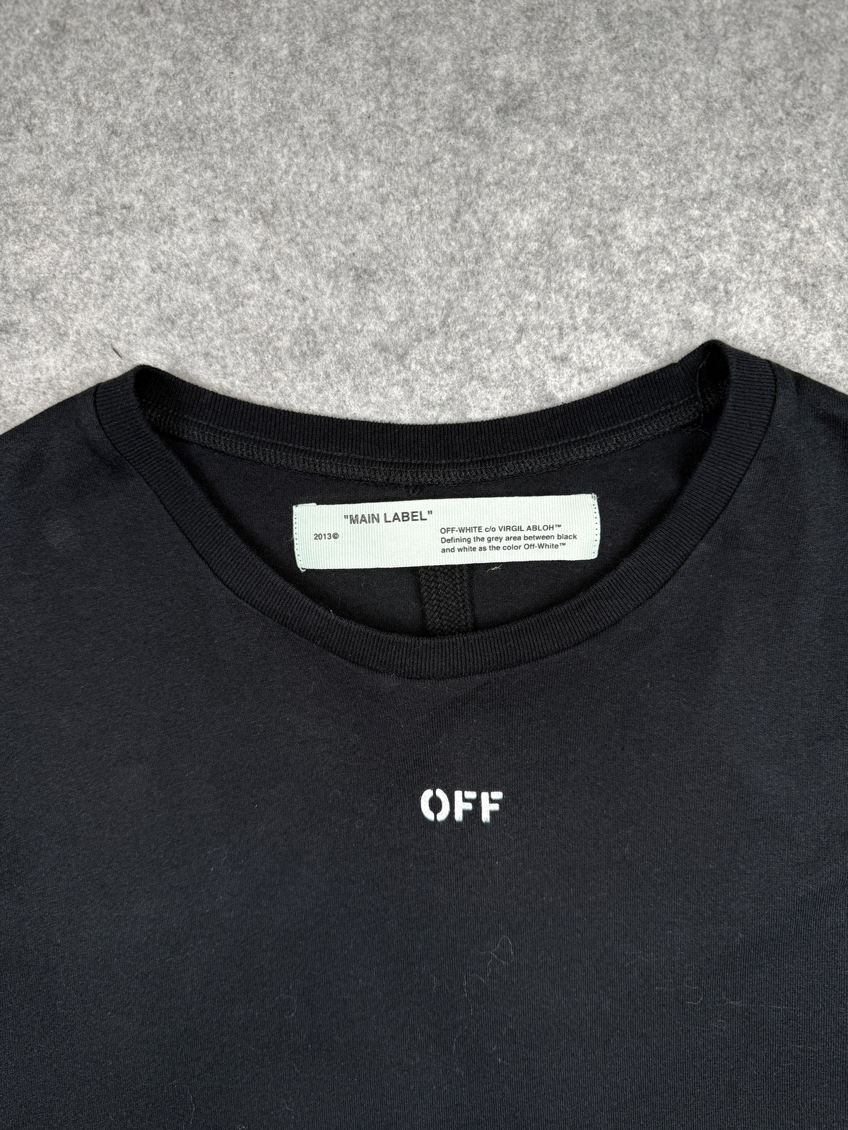 Off-White Diagonal Skulls Oversized Tee Black (USED)