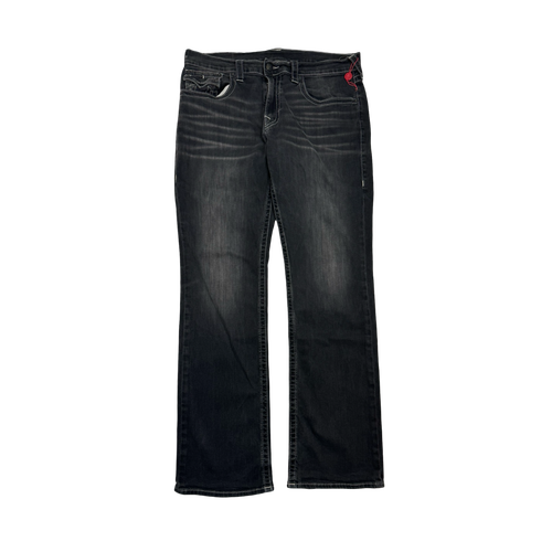 Vintage Y2k True Religion Straight Cut Denim Pants Black | Vintage Clothing Store Canada