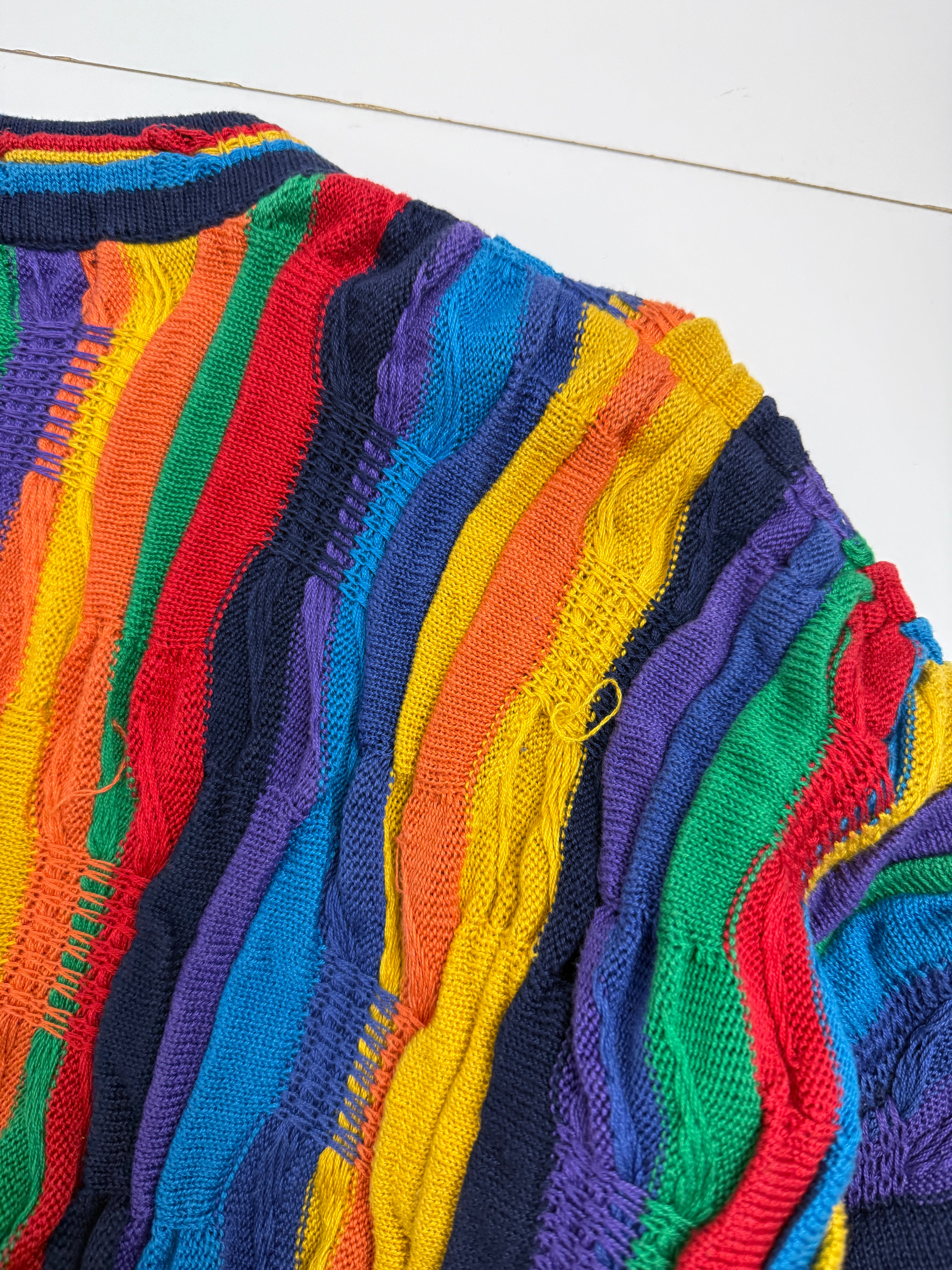 Vintage Tundra Coogi Style 3D Knit Multi