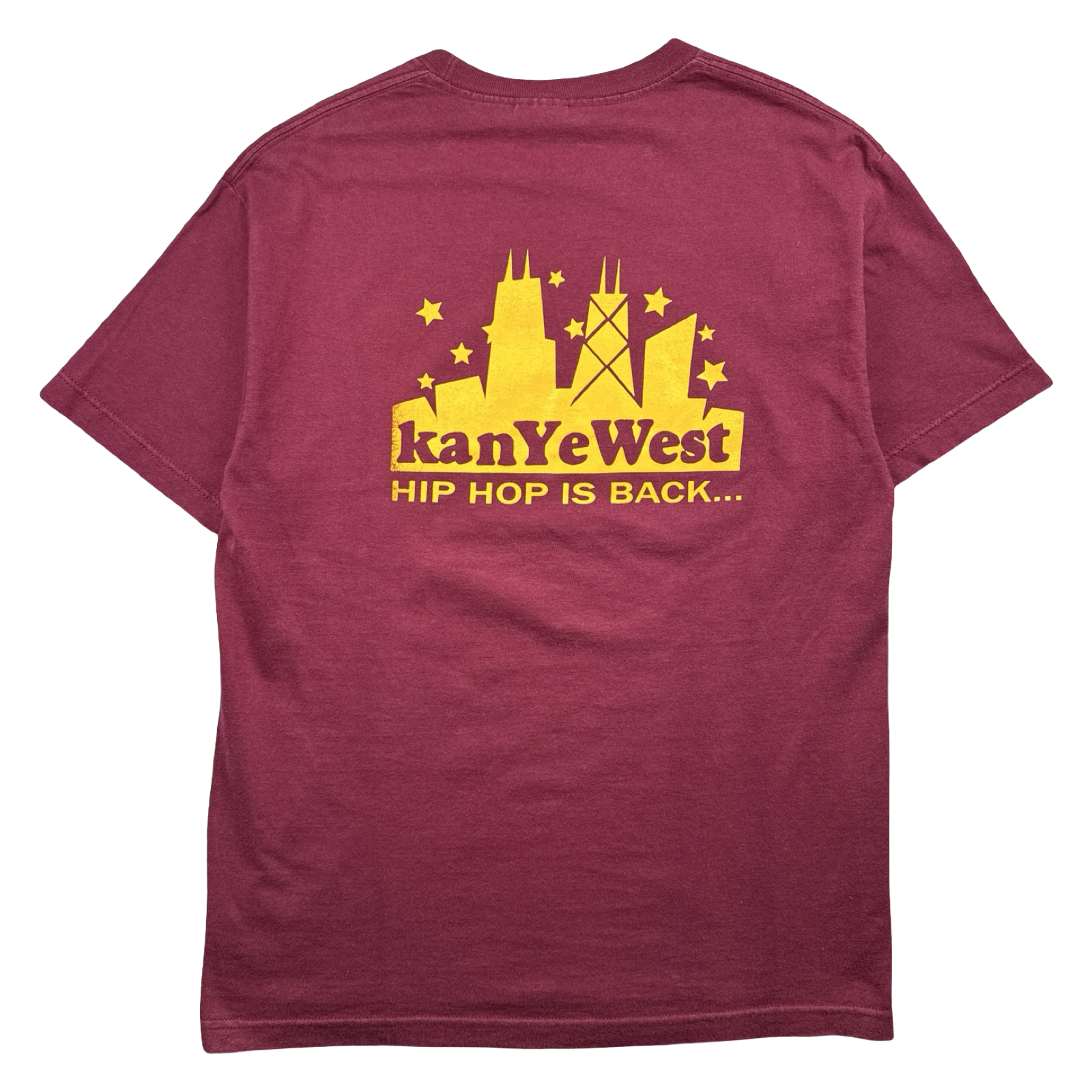 Vintage 2000’s Kanye West The College Dropout Tee Burgundy