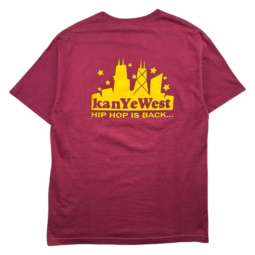Vintage 2000’s Kanye West The College Dropout Tee Burgundy