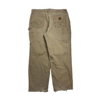 (37) Vintage Carhartt Carpenter Pants Beige