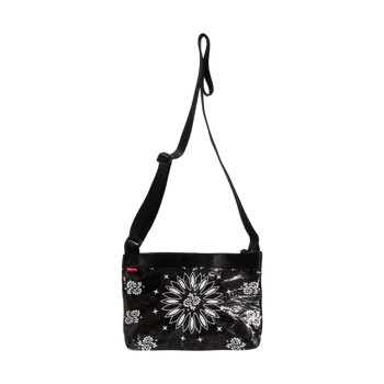 Supreme Bandana Tarp Side Bag Black