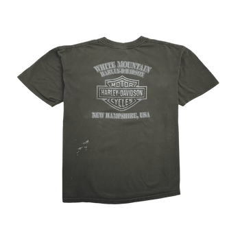 (M) Harley Davidson New Hampshire Tee Brown