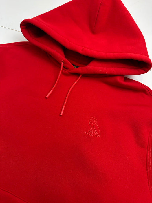 OVO Polartec Hoodie Red (USED) | Vitnage Clothing Store Canada