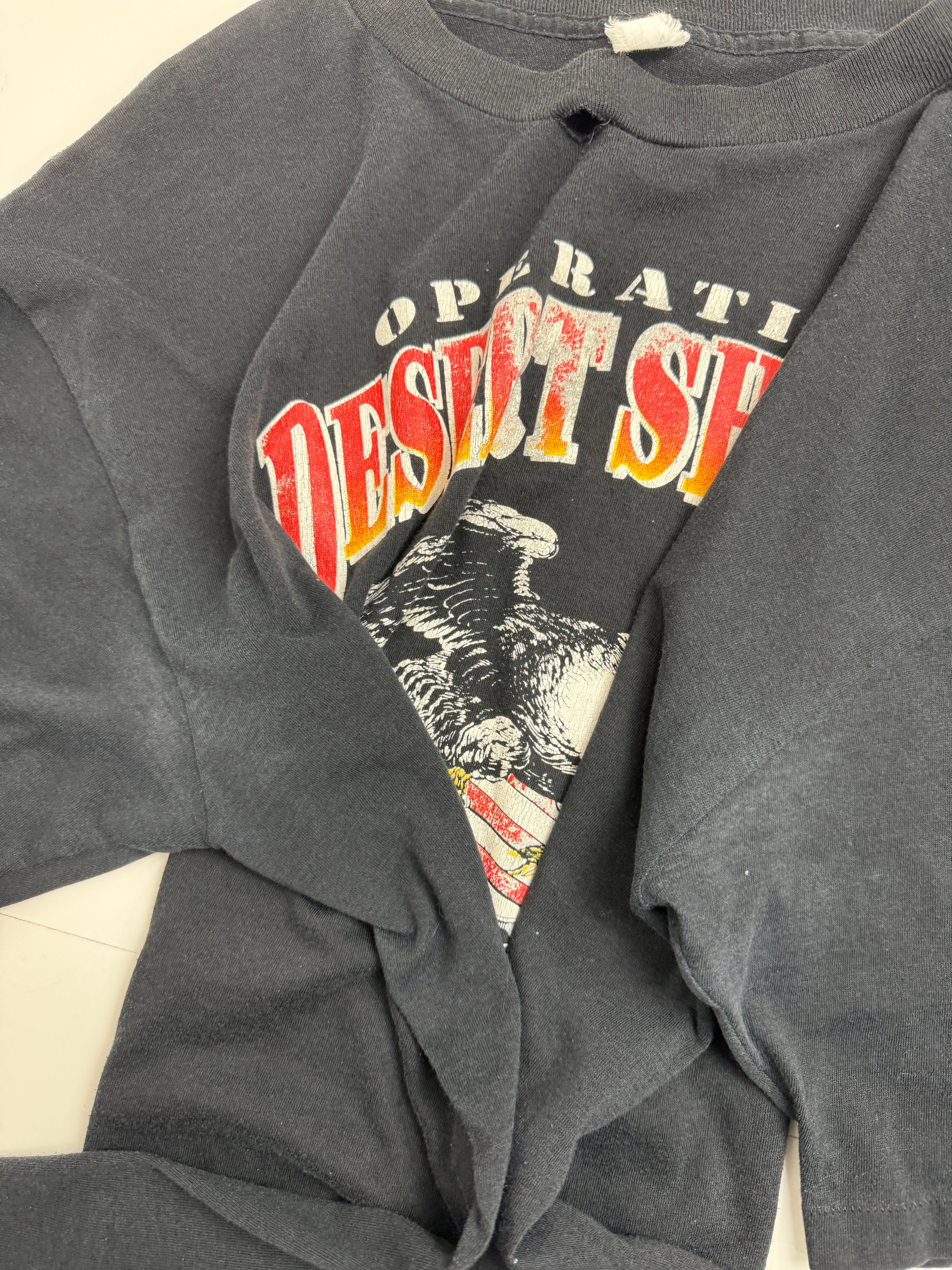 Vintage Operation Desert Shield Tee Black