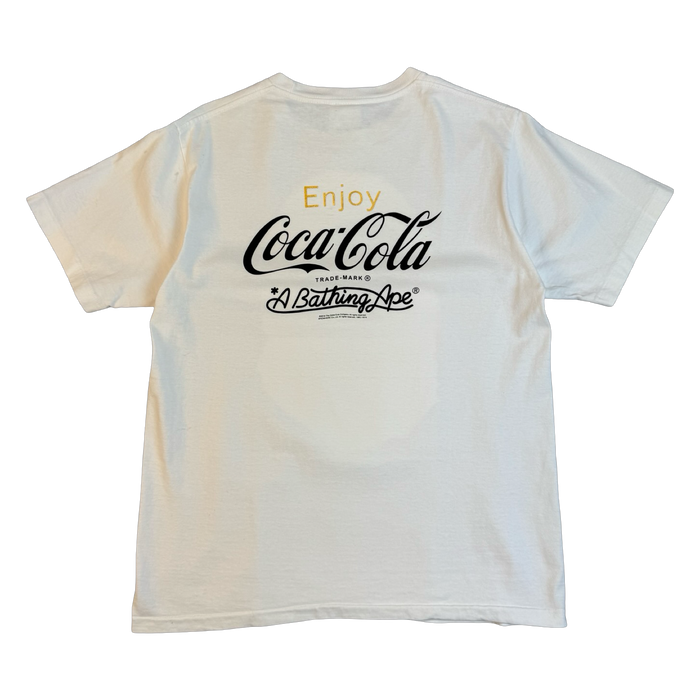BAPE x Coca-Cola Tee White (USED) | Vitnage Clothing Store Canada