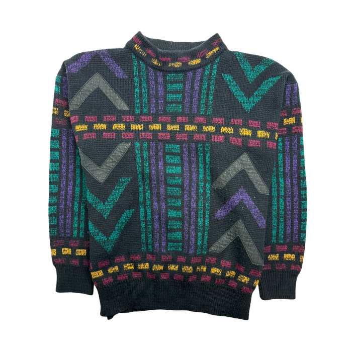 (M) Vintage Multi Coloured Knit Sweater | Vitnage Clothing Store Canada