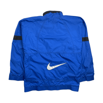 (L) Vintage 90s Nike Full Zip Light Jacket Blue